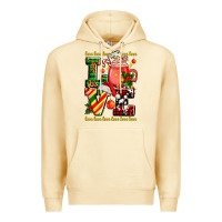 Pina Colada love with coffee cup and christmas lights Premium Hoodie - AdoDesignShop