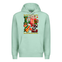 Seafoam love with coffee cup and christmas lights Premium Hoodie - AdoDesignShop