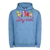 Pigment Pebble Blue stay cool Urban Hoodie - AdoDesignShop