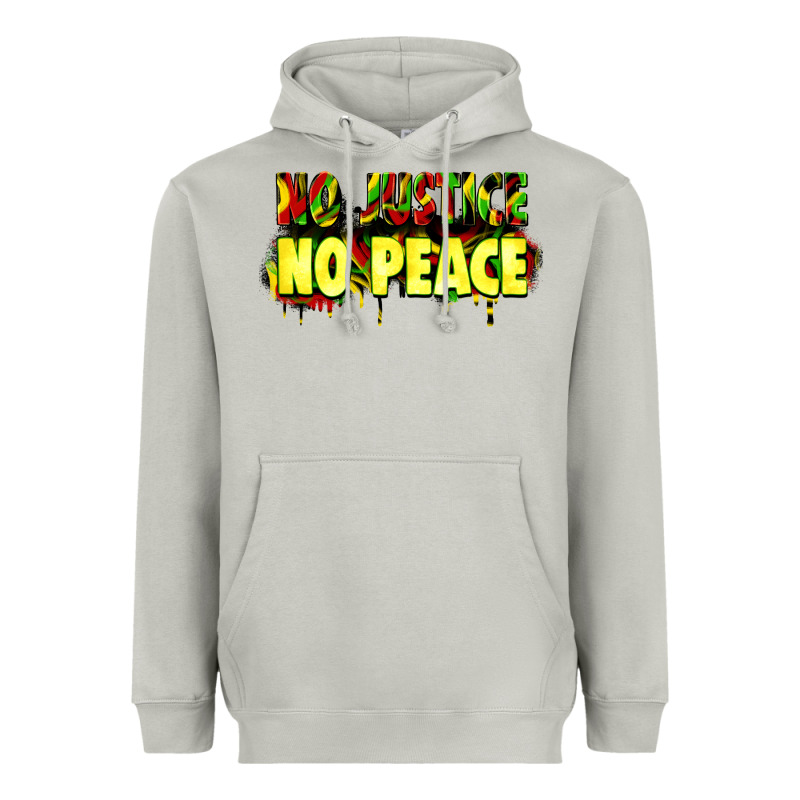No Justice No Peace Heavyweight Hoodie by Zillion Design Studio | Teevron
