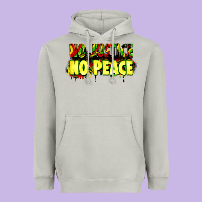 No Justice No Peace Heavyweight Hoodie Designed By Zillion Design Studio