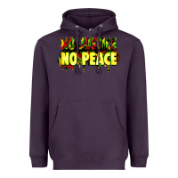 Plum no justice no peace Heavyweight Hoodie - Zillion Design Studio