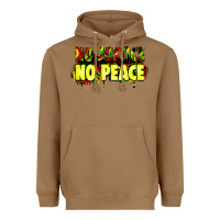 Toasted Coconut no justice no peace Heavyweight Hoodie - Zillion Design Studio