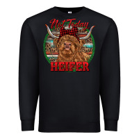 Black Highland Heifer Christmas Premium Sweatshirt - RanaPortraitStore