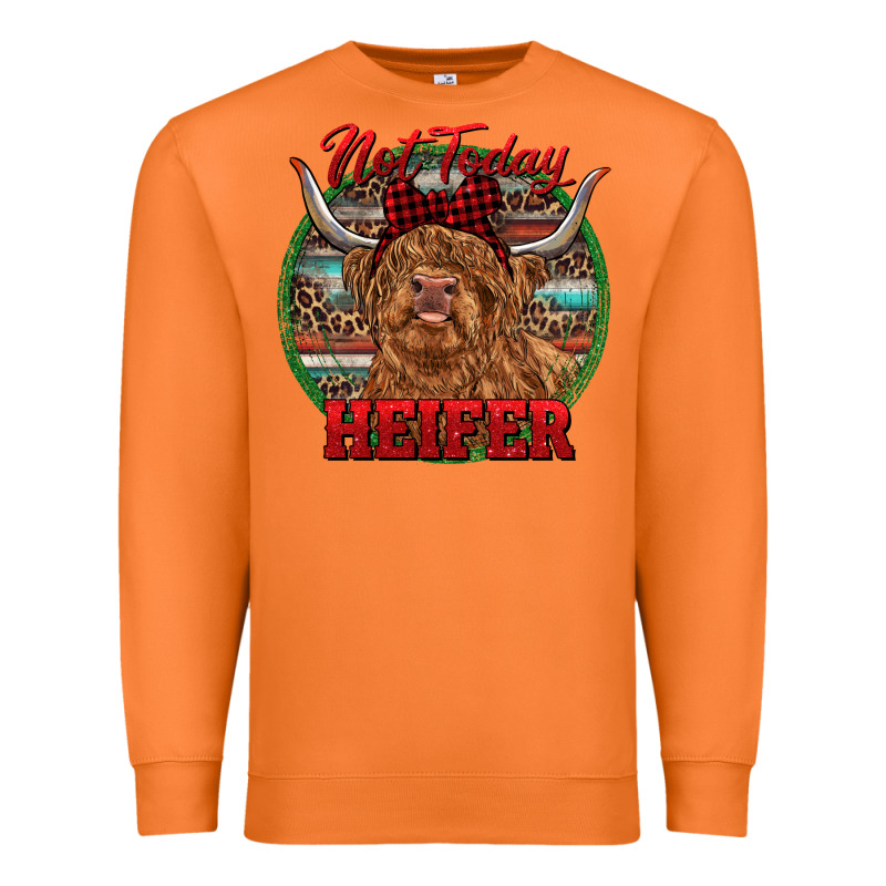 Highland Heifer Christmas Premium Sweatshirt by RanaPortraitStore | Teevron