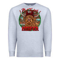 Heather Grey Highland Heifer Christmas Premium Sweatshirt - RanaPortraitStore