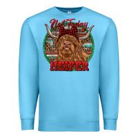 Ocean Blue Highland Heifer Christmas Premium Sweatshirt - RanaPortraitStore