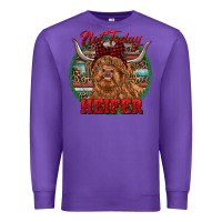Purple Highland Heifer Christmas Premium Sweatshirt - RanaPortraitStore