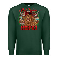Sports Green Highland Heifer Christmas Premium Sweatshirt - RanaPortraitStore