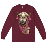 Burgundy camel Long Sleeve Tee - BarkalooDesign