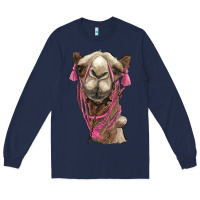 Navy camel Long Sleeve Tee - BarkalooDesign