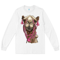 White camel Long Sleeve Tee - BarkalooDesign