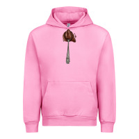 Fuchsia Pink spoon with chocolate Urban Hoodie - AdoDesignShop