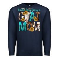 Navy kinda busy being a goat mom Premium Sweatshirt - texasbilliewilder