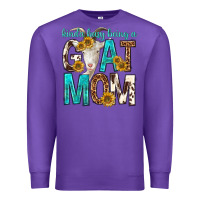 Purple kinda busy being a goat mom Premium Sweatshirt - texasbilliewilder