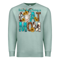 Seafoam kinda busy being a goat mom Premium Sweatshirt - texasbilliewilder
