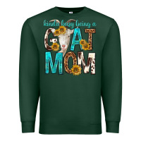 Sports Green kinda busy being a goat mom Premium Sweatshirt - texasbilliewilder