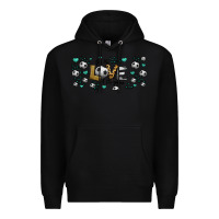 Black for the love of the game soccer Premium Hoodie - Jasminsmagicworld