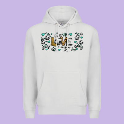 For The Love Of The Game Soccer Premium Hoodie Designed By Jasminsmagicworld