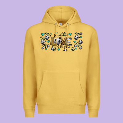 For The Love Of The Game Soccer Premium Hoodie Designed By Jasminsmagicworld