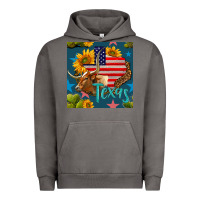 Pigment Tornado 4th of july texas map with cow seamless pattern Urban Hoodie - BundleAndBundleShop