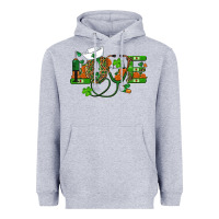 Heather Grey st patricks day love nurse Heavyweight Hoodie - RanaPortraitStore