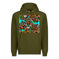 Army Green rodeo cowboy tumbler Premium Hoodie - JahusDesignShop