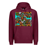 Burgundy rodeo cowboy tumbler Premium Hoodie - JahusDesignShop