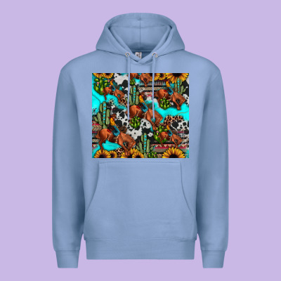 Rodeo Cowboy Tumbler Premium Hoodie Designed By Jahusdesignshop