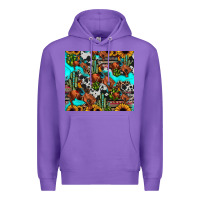 Purple rodeo cowboy tumbler Premium Hoodie - JahusDesignShop