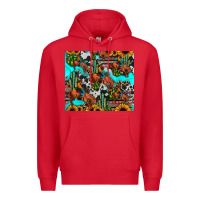 Red rodeo cowboy tumbler Premium Hoodie - JahusDesignShop