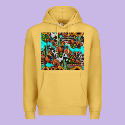Rodeo Cowboy Tumbler Premium Hoodie Designed By Jahusdesignshop