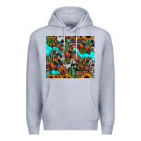Heather Grey rodeo cowboy tumbler Premium Hoodie - JahusDesignShop