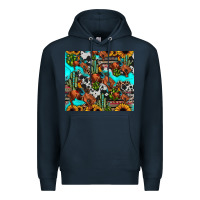 Navy rodeo cowboy tumbler Premium Hoodie - JahusDesignShop