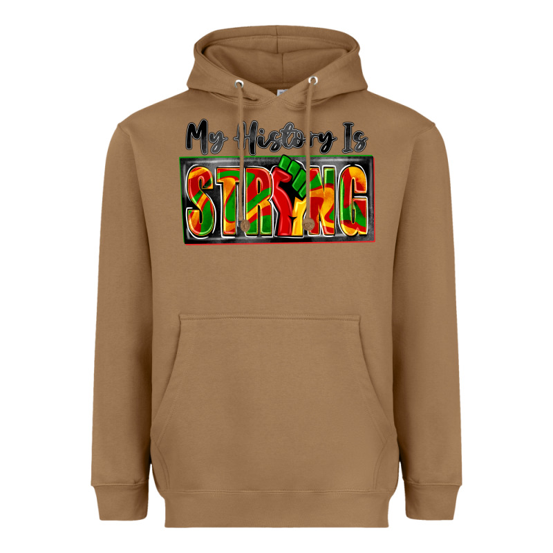 My History Is Strong Heavyweight Hoodie by Zillion Design Studio | Teevron