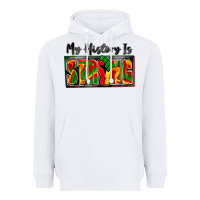White my history is strong Heavyweight Hoodie - Zillion Design Studio