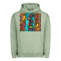 Pigment Oil Green fiesta with pepper Urban Hoodie - Artiststas