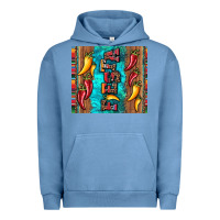 Pigment Pebble Blue fiesta with pepper Urban Hoodie - Artiststas