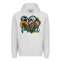 Dove Grey football hearts Premium Hoodie - Jasminsmagicworld