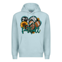 Blue Mist football hearts Premium Hoodie - Jasminsmagicworld