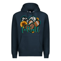 Navy football hearts Premium Hoodie - Jasminsmagicworld