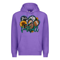 Purple football hearts Premium Hoodie - Jasminsmagicworld