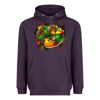 Plum juneteenth lips Heavyweight Hoodie - Zillion Design Studio