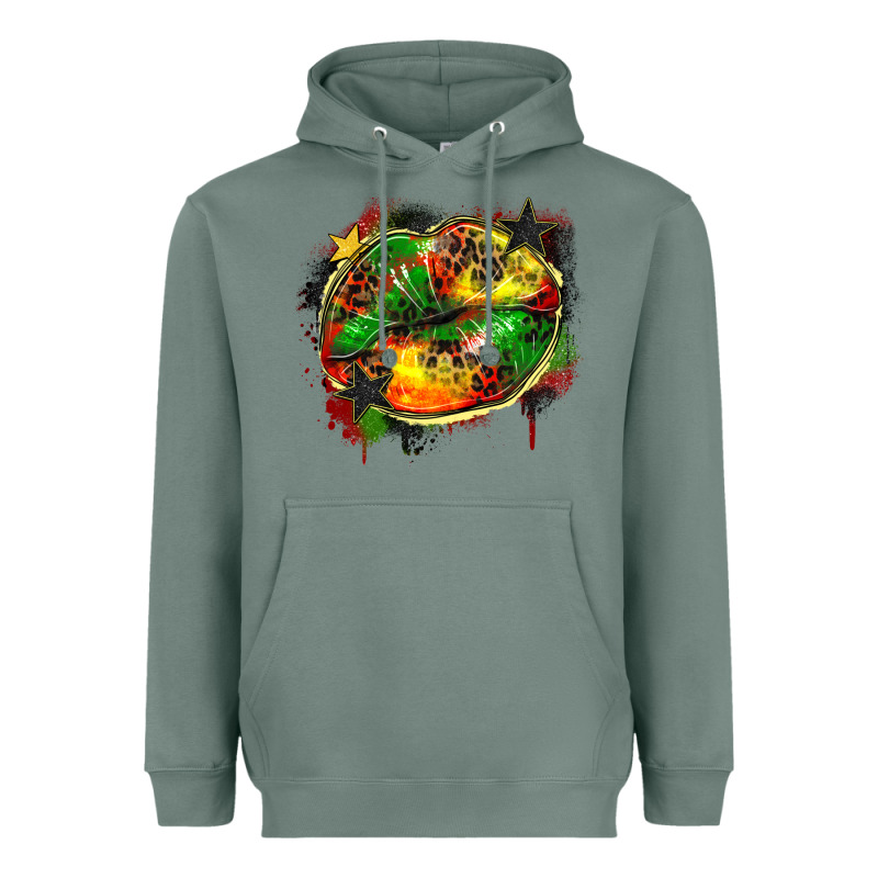 Juneteenth Lips Heavyweight Hoodie by Zillion Design Studio | Teevron