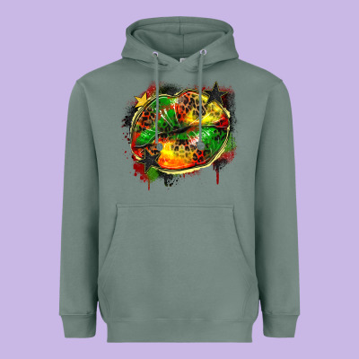 Juneteenth Lips Heavyweight Hoodie Designed By Zillion Design Studio