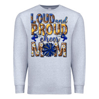 Heather Grey loud and proud cheer mom Premium Sweatshirt - texasbilliewilder