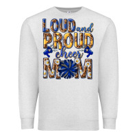 Oatmeal Heather loud and proud cheer mom Premium Sweatshirt - texasbilliewilder