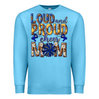 Ocean Blue loud and proud cheer mom Premium Sweatshirt - texasbilliewilder