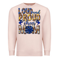 Pale Pink loud and proud cheer mom Premium Sweatshirt - texasbilliewilder