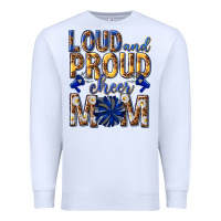 White loud and proud cheer mom Premium Sweatshirt - texasbilliewilder
